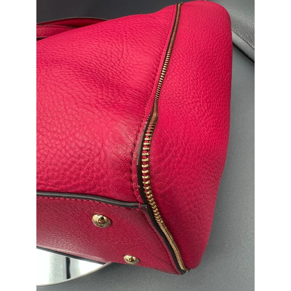 KARL LAGERFELD PARIS Zippy East West Tote in pink leather w/cat whisker tag - Picture 7 of 13
